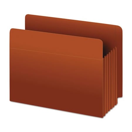 Tops Business Forms Pendaflex, HEAVY-DUTY END TAB FILE POCKETS, 3.5in EXPANSION, LEGAL SIZE, RED FIBER, 10PK 95545